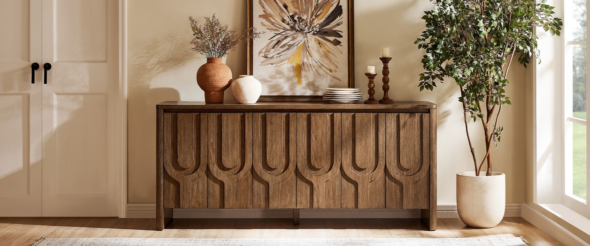 71 wood sideboard 