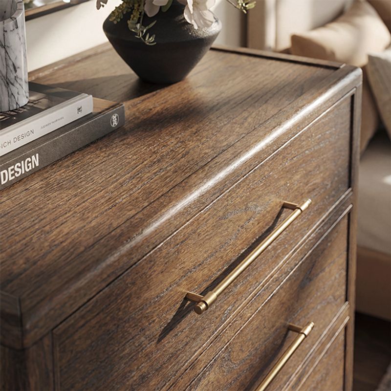 Warm Wood with Exquisite Metal Handle