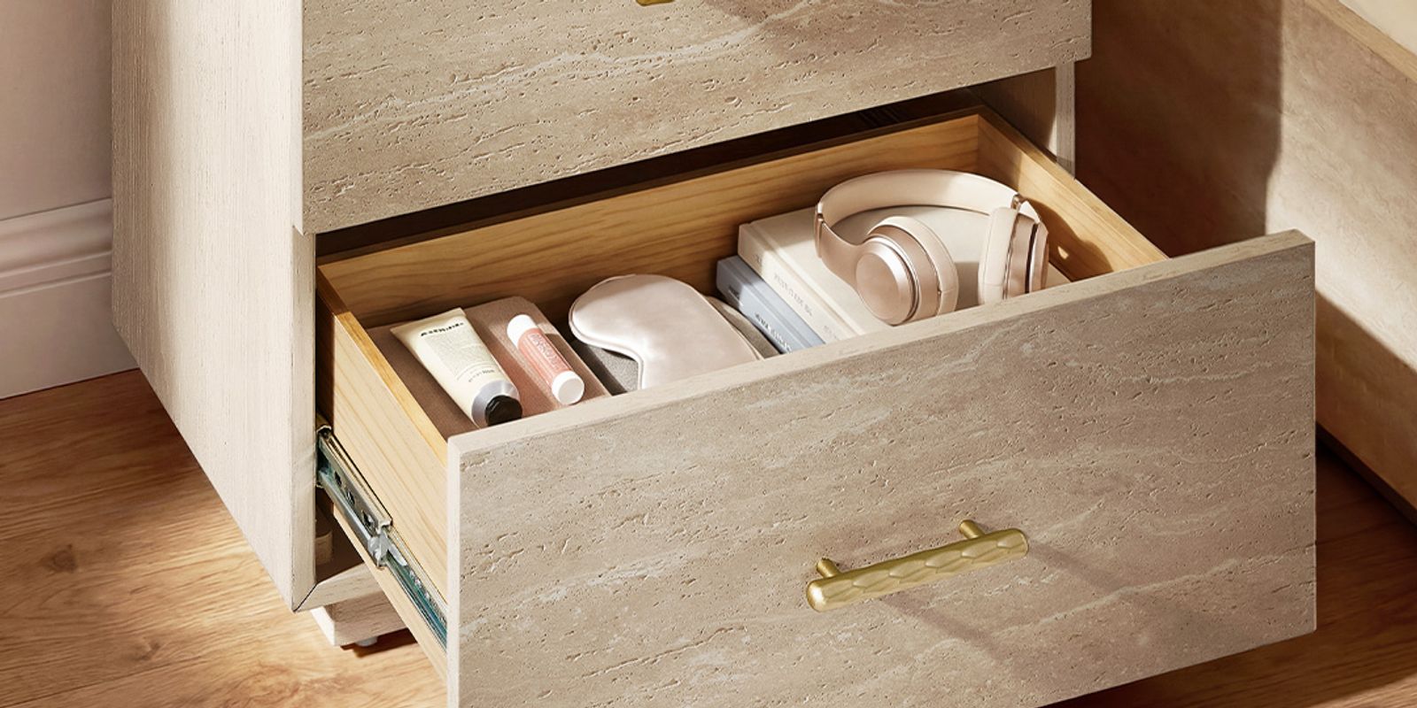 Two Drawers for Nighttime Essentials