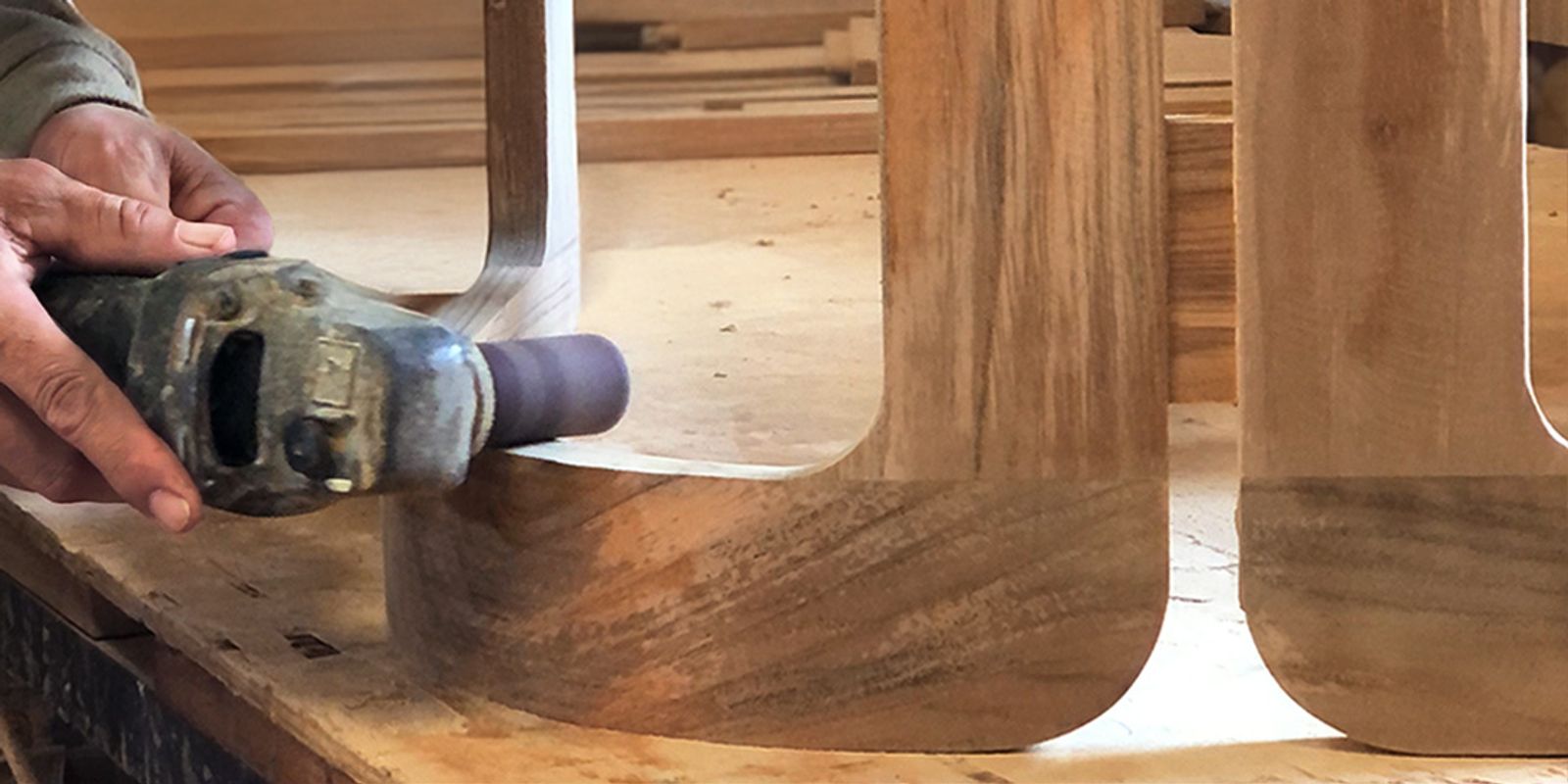 Hand-sanded to Reveal Natural Grain