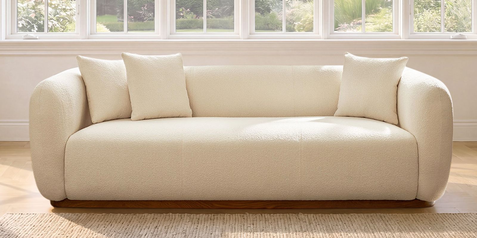 Soft Curved Silhouette with Rounded Arms