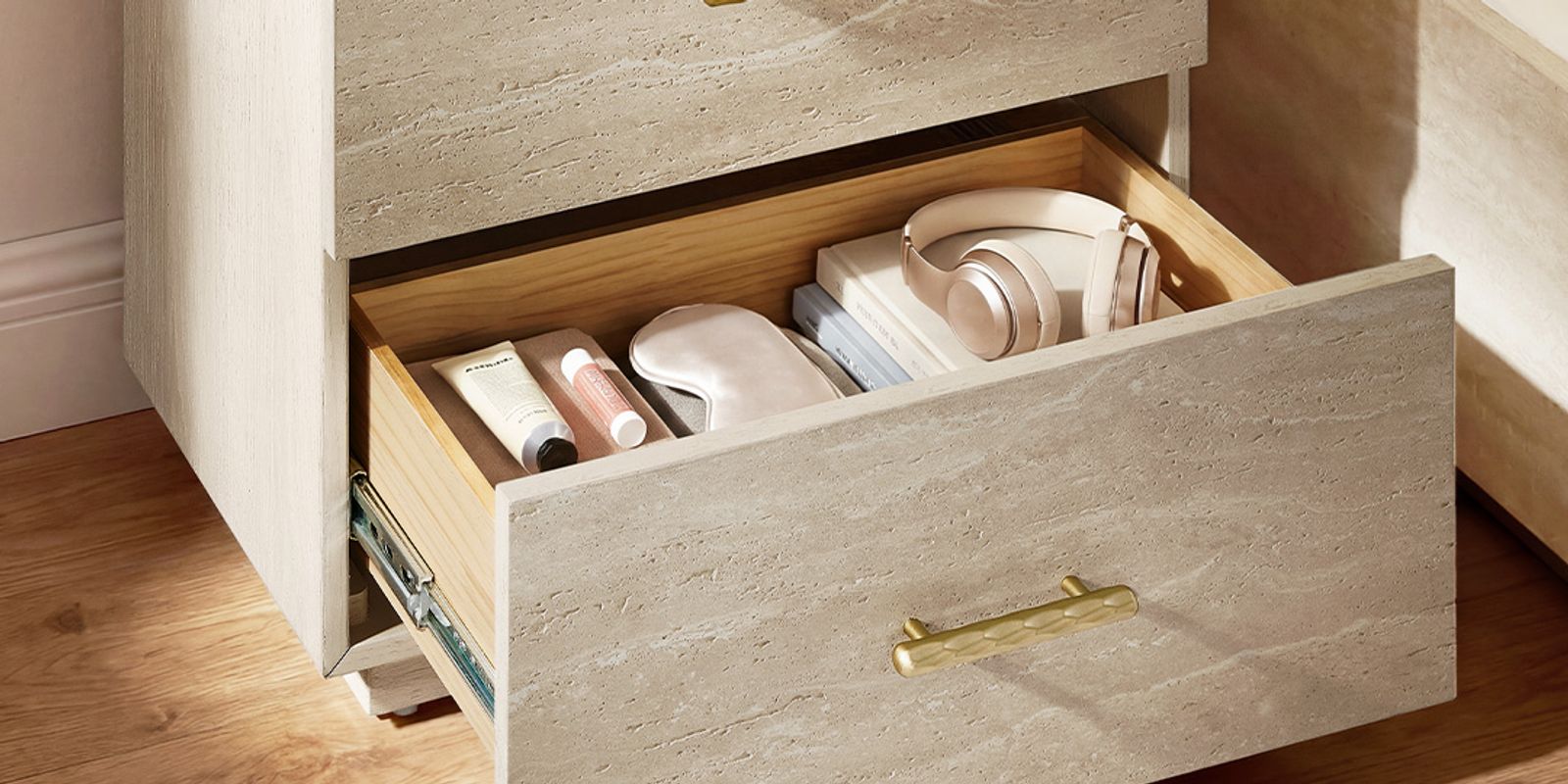 Two Drawers for Nighttime Essentials