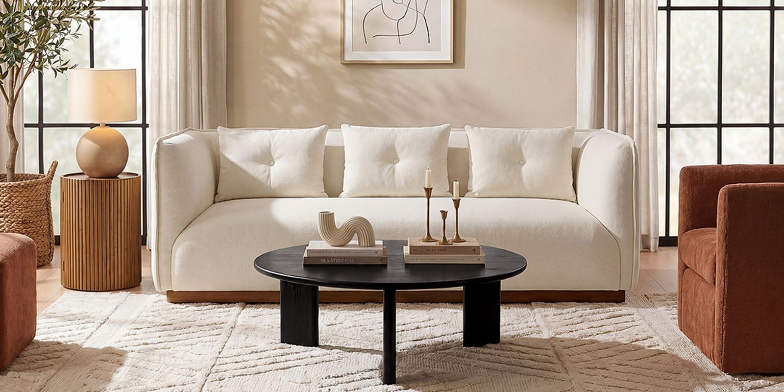 Harmonious Full-Room Living Centerpiece