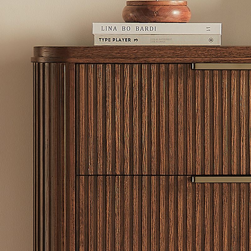 Warm Wood with a Polished Accent