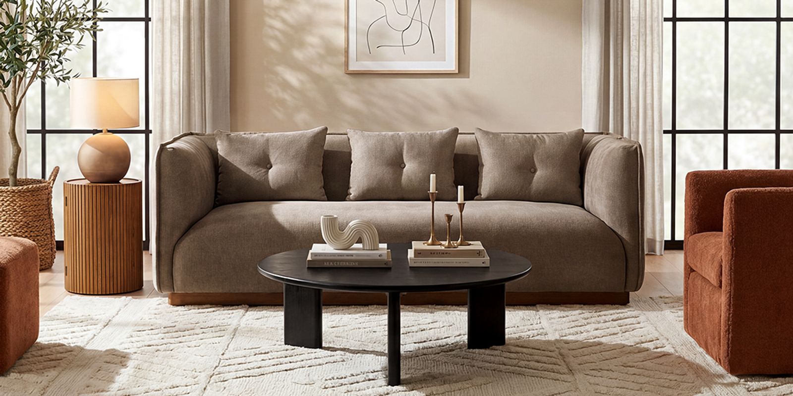 Harmonious Full-Room Living Centerpiece