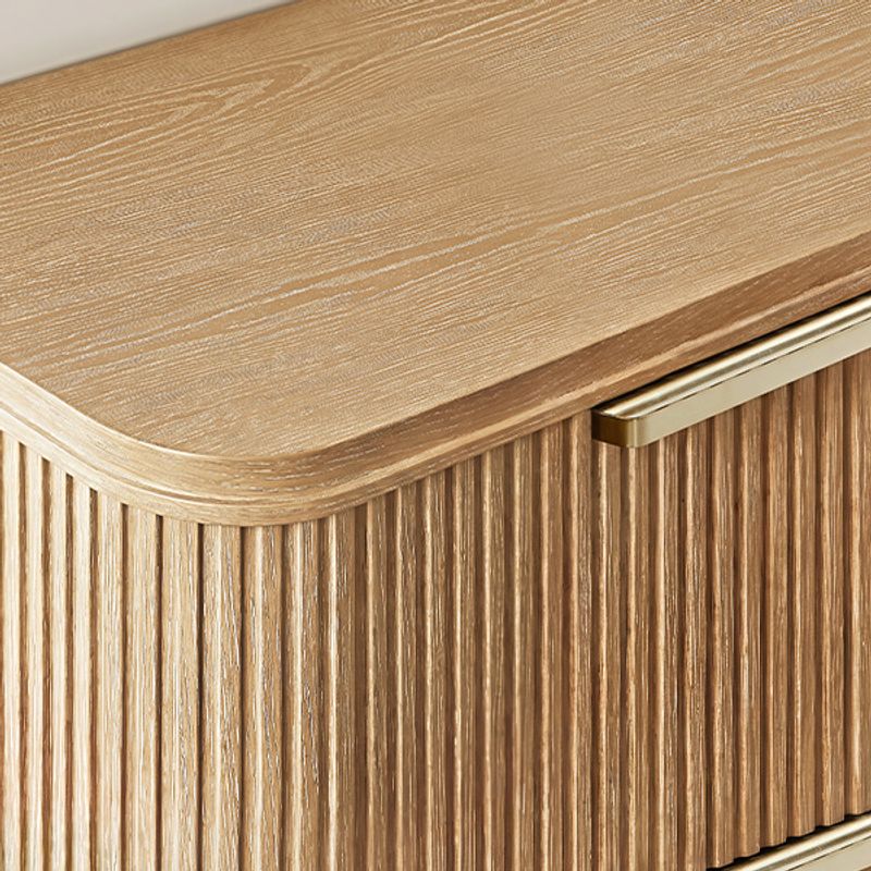 Warm Wood With a Polished Accent