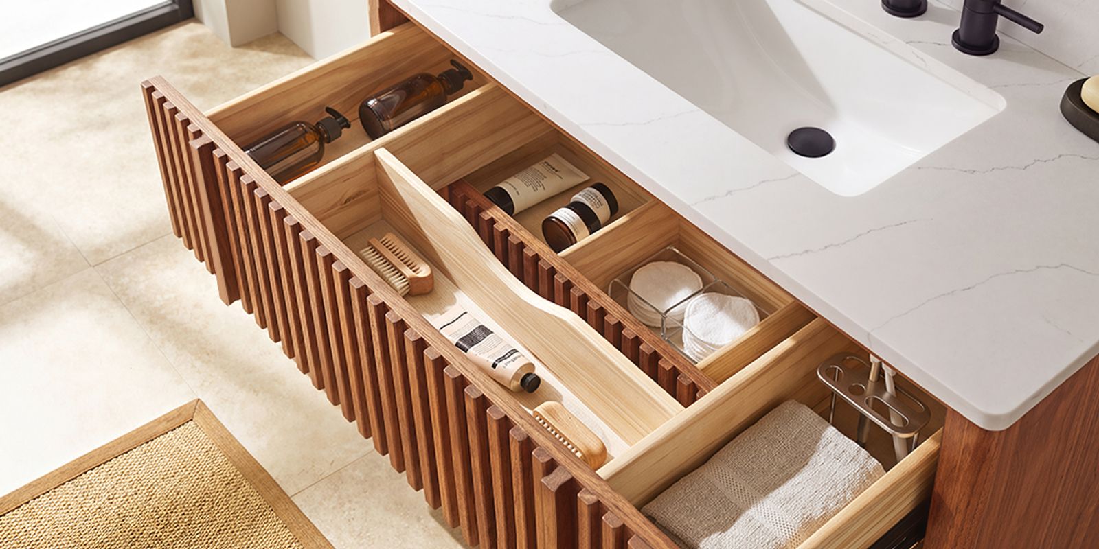 Tailored Storage with Soft-Close Comfort