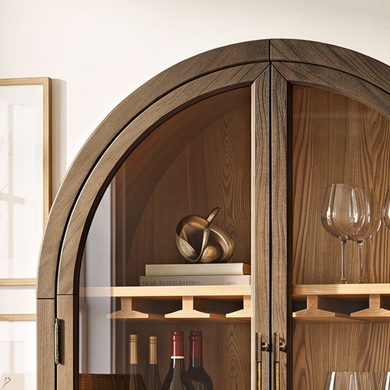 Striking Arched Glass Doors