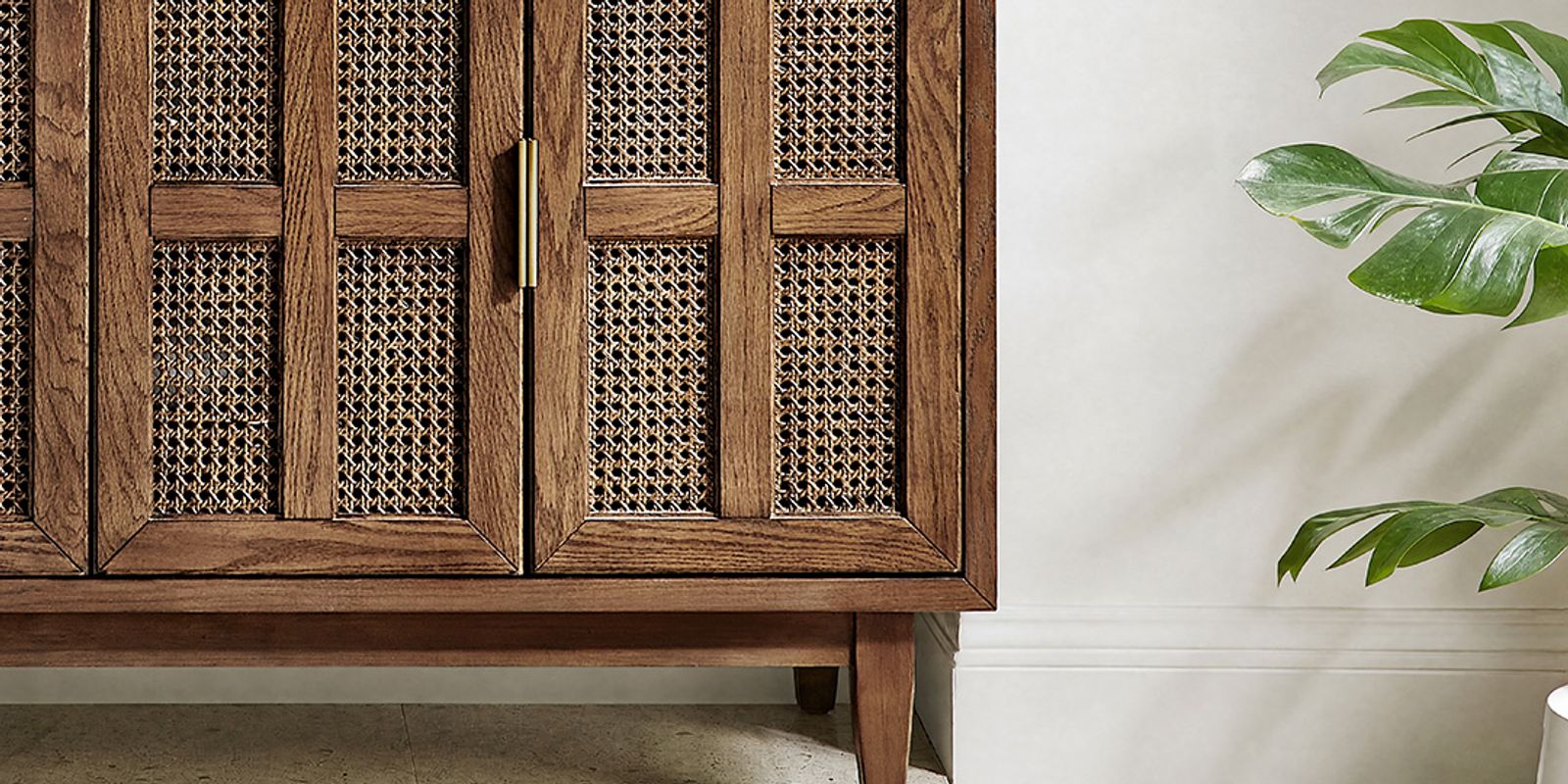 Natural Rattan Door Panels