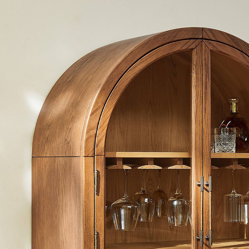 Striking Arched Glass Doors
