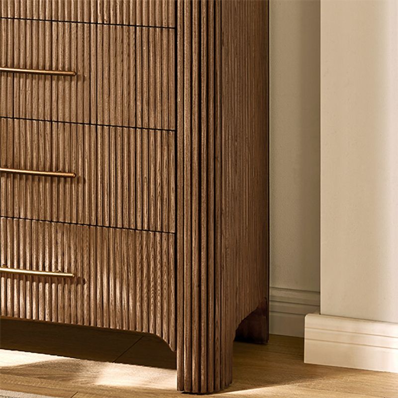 Warm Wood with a Polished Accent