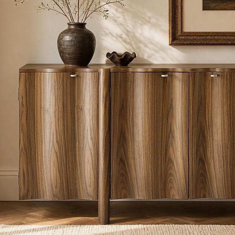 Waved Doors with Natural Grain