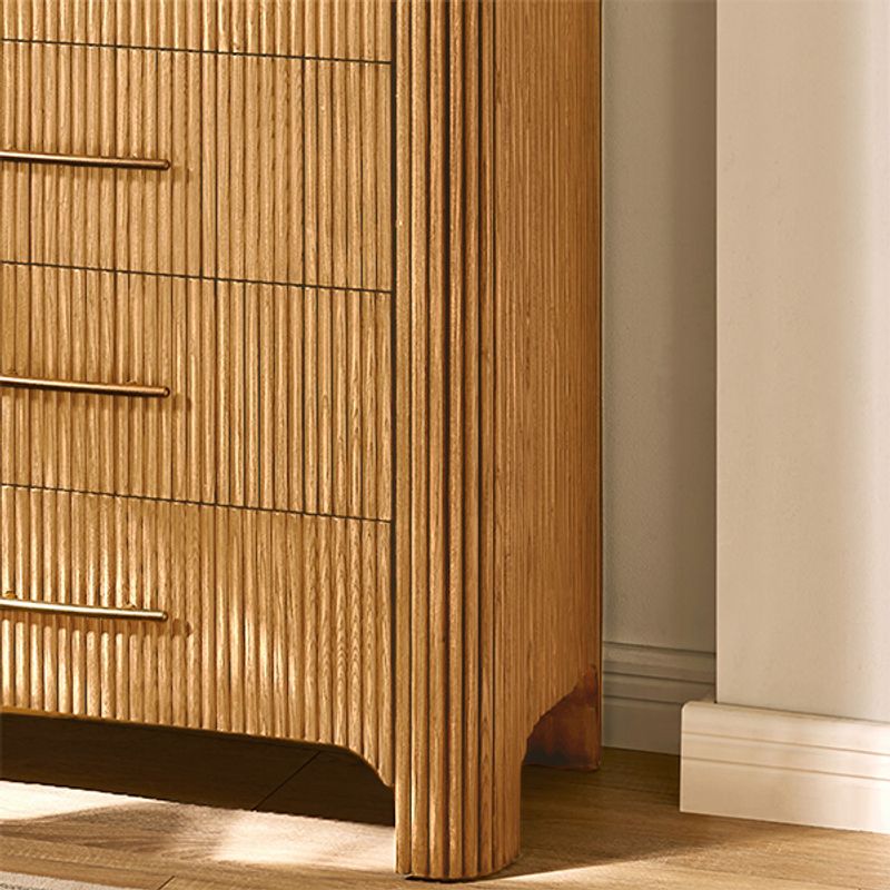 Warm Wood with a Polished Accent