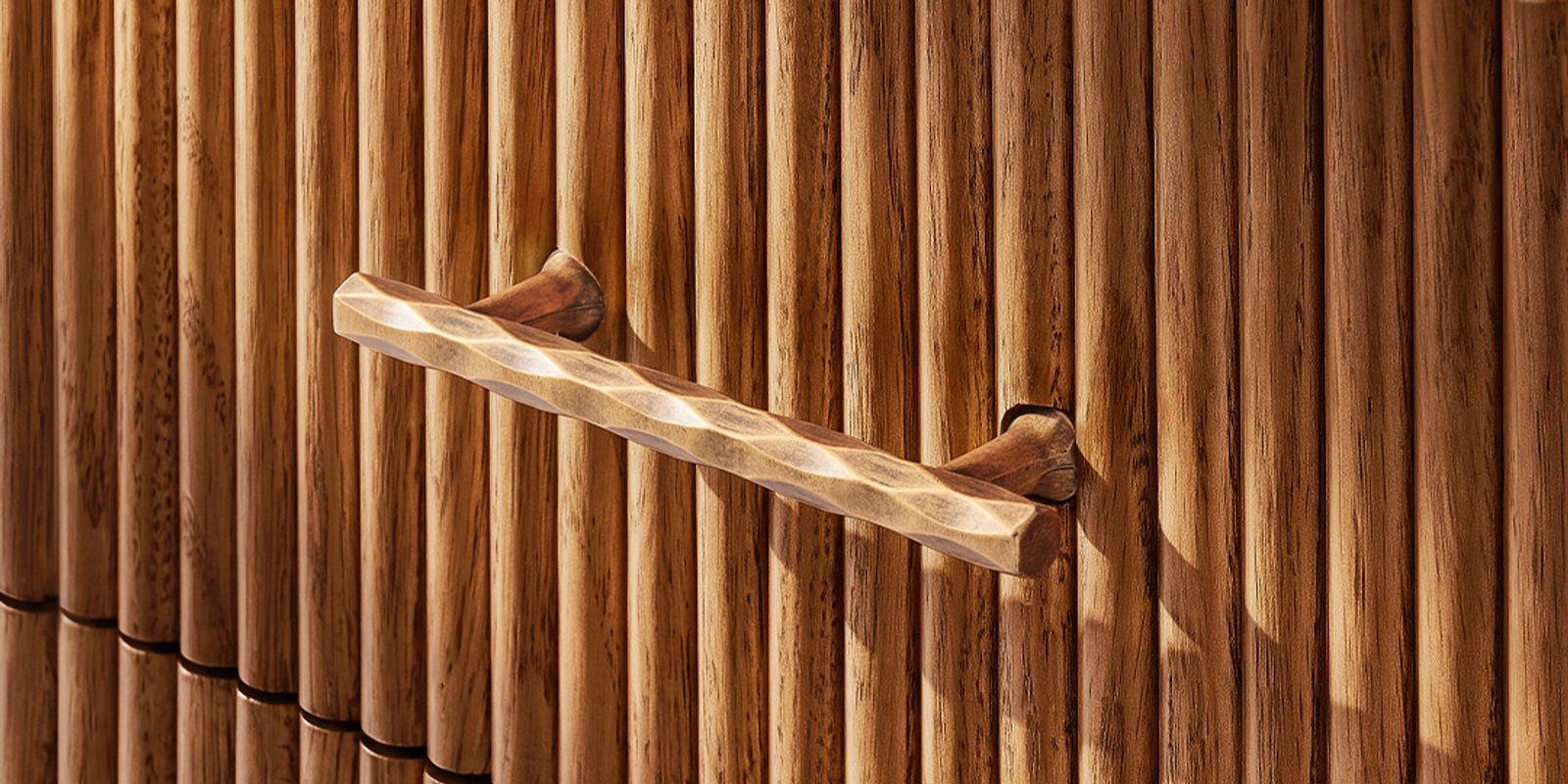 Warm Wood With a Polished Accent