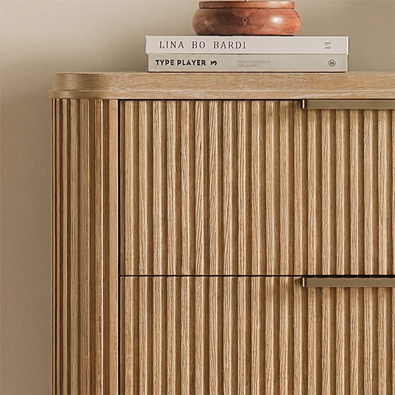 Warm Wood with a Polished Accent
