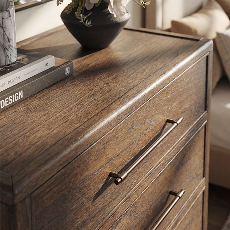 Warm Wood with Exquisite Metal Handle