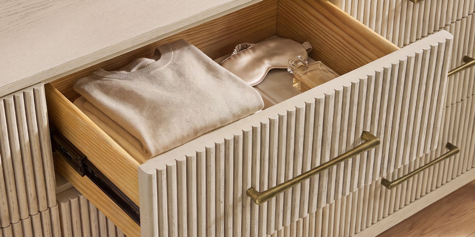 Warm Wood with a Polished Accent
