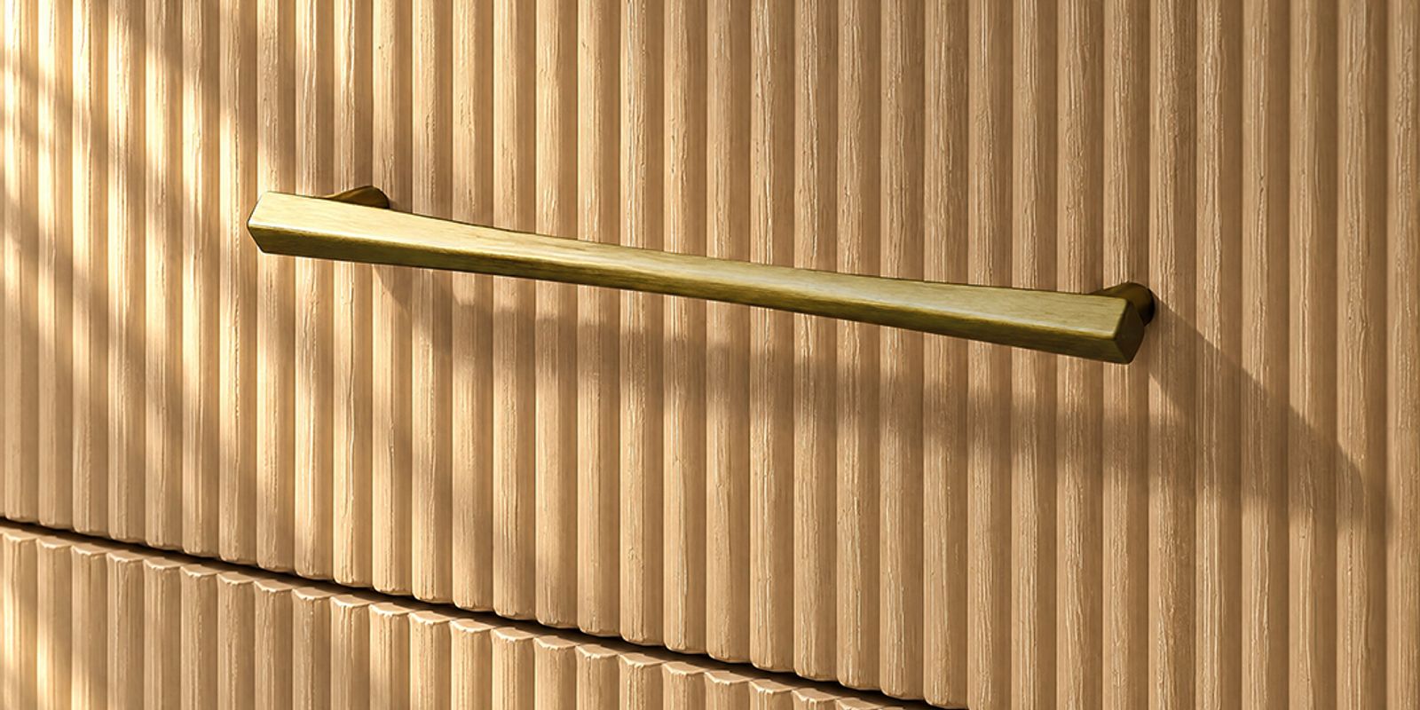 Fluted Texture & Antiqued Metal Accents