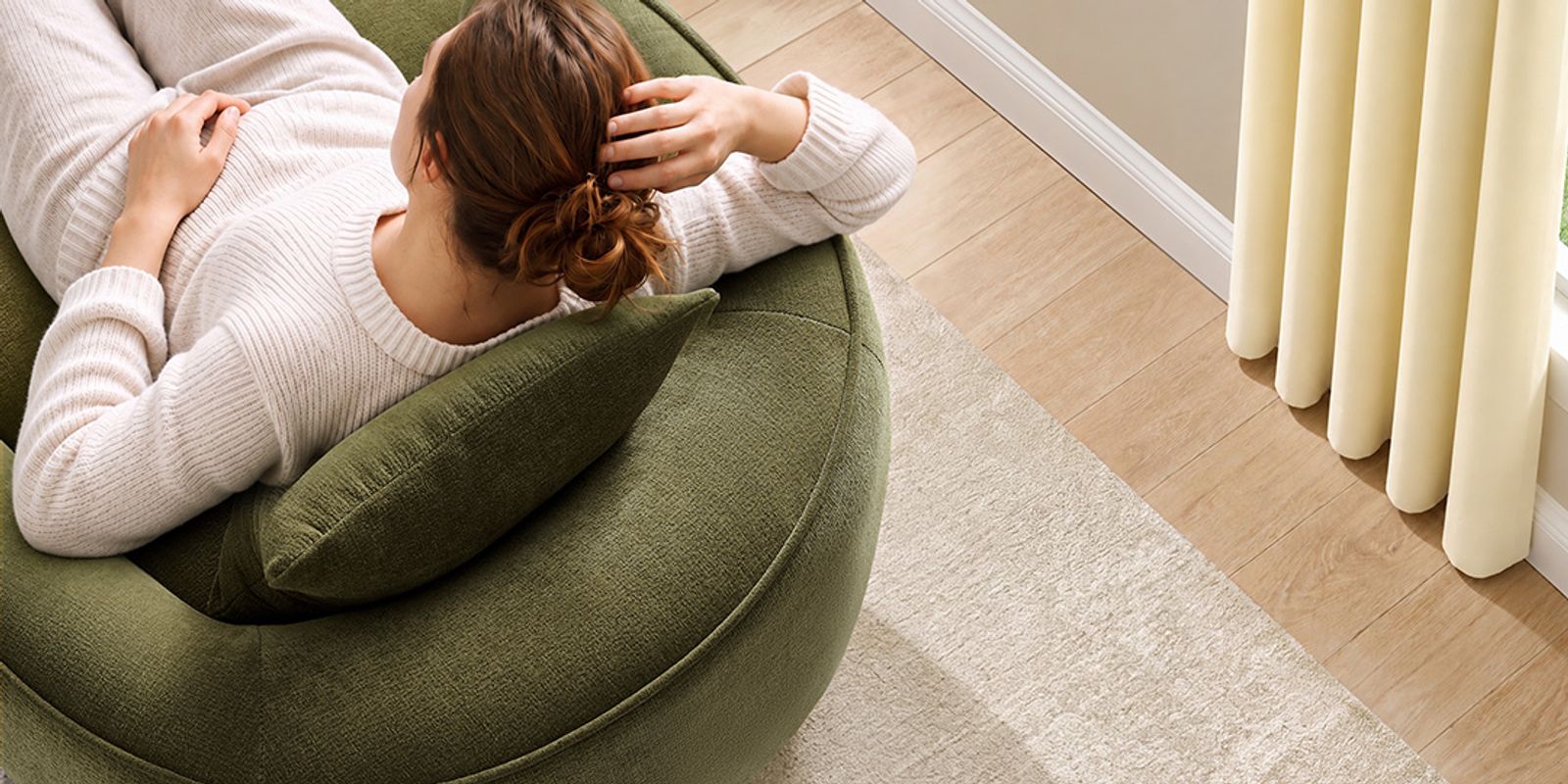 Curved Wrap-Around Back for Cozy Support