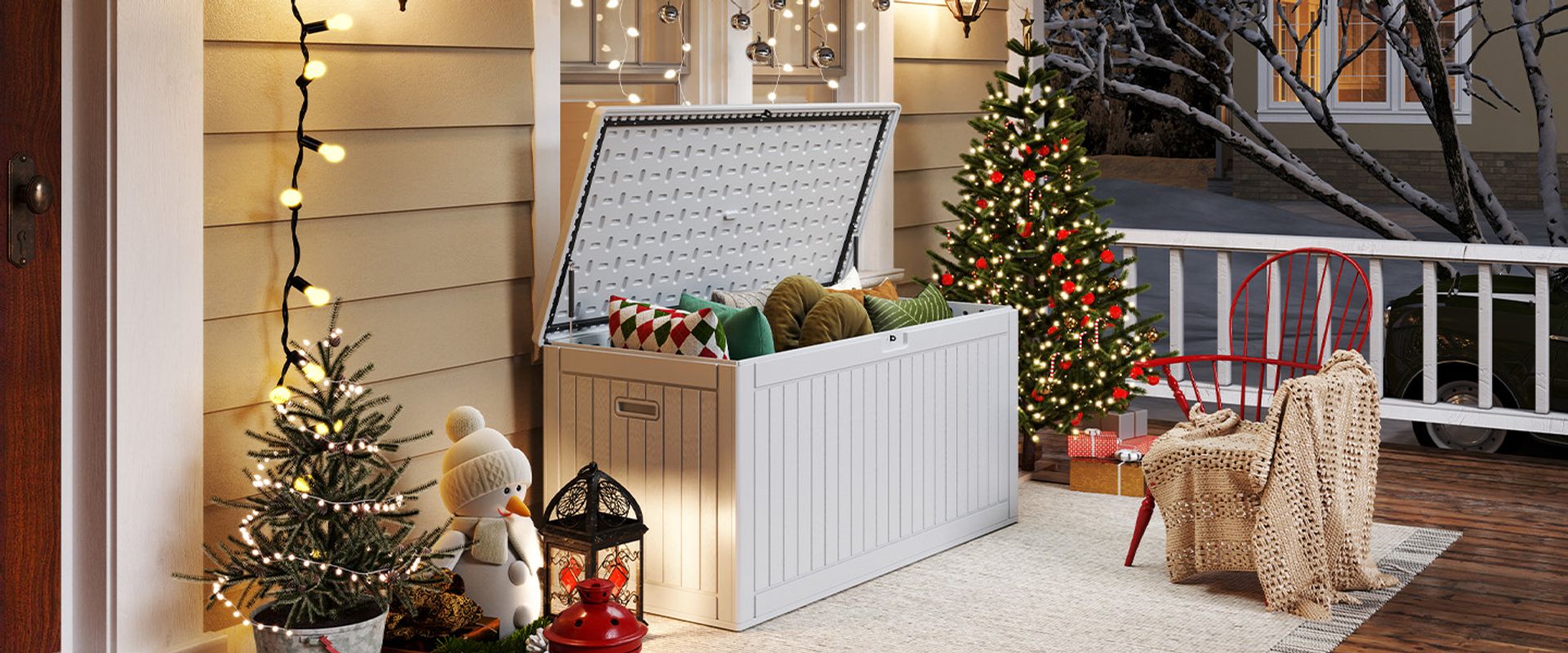 outdoor garden furniture storage