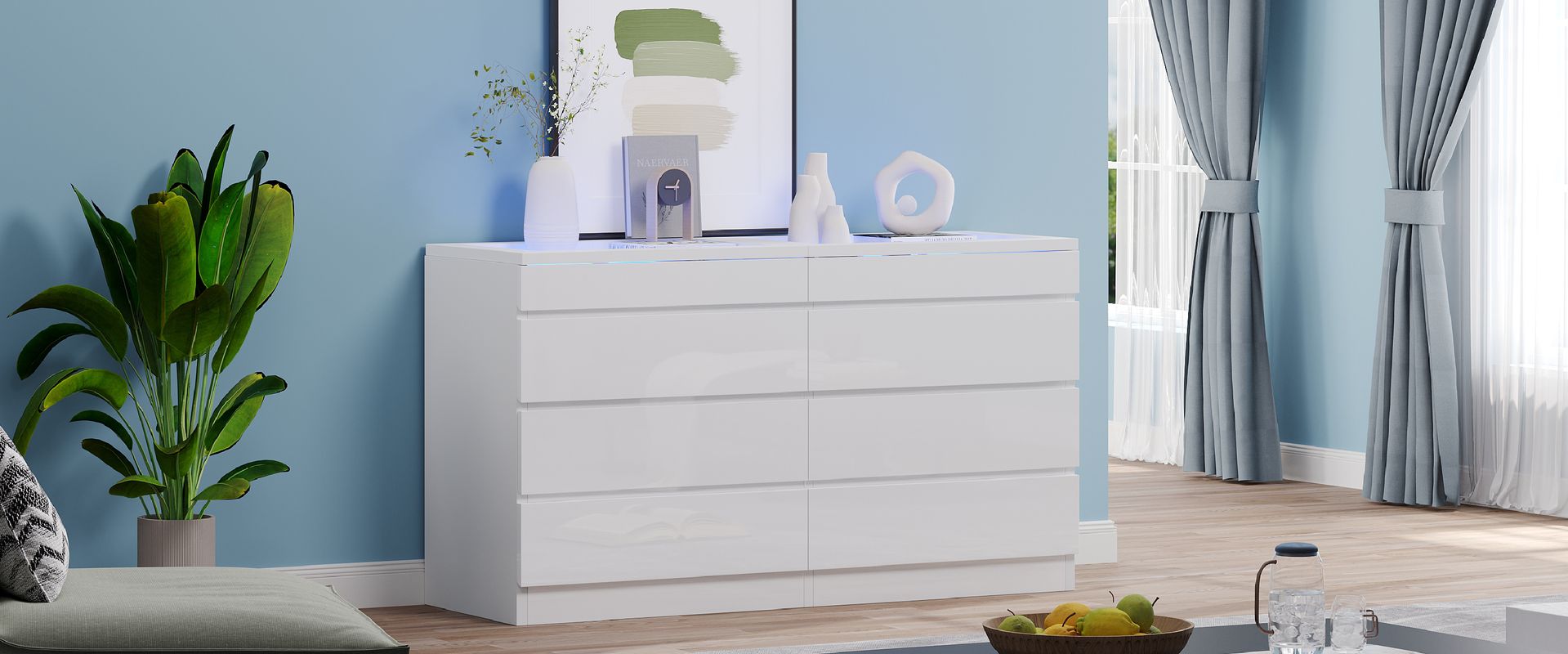 8 Drawer Double Dresser, 8 drawer dressers, 8 drawer dressers for bedroom​, deep drawer dressers for bedroom​, eight drawer dressers​, storage for cabinet​,storage cabinets​, sideboard cabinet​