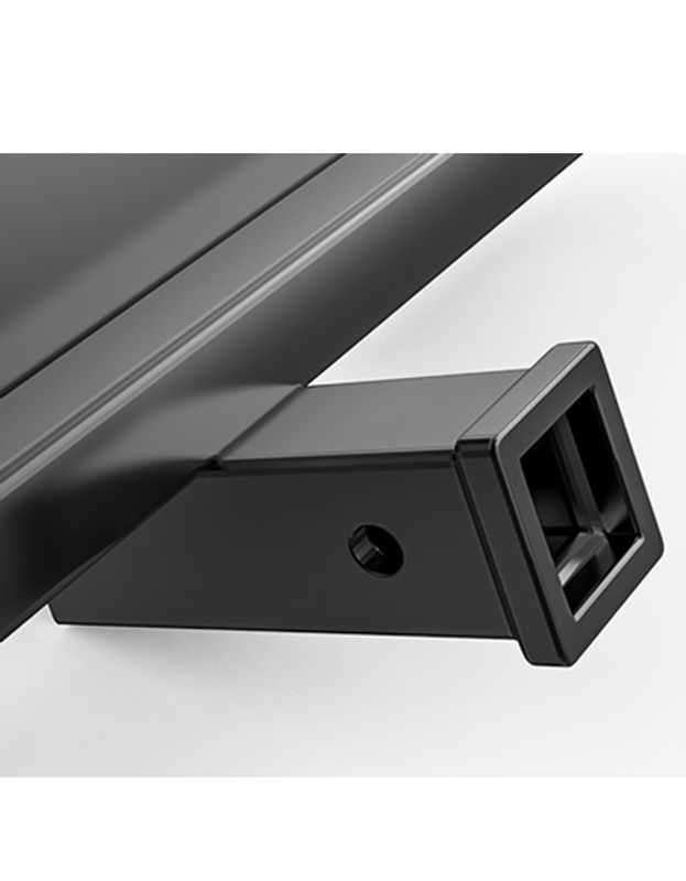 With 2" trailer receiver hitch receiver