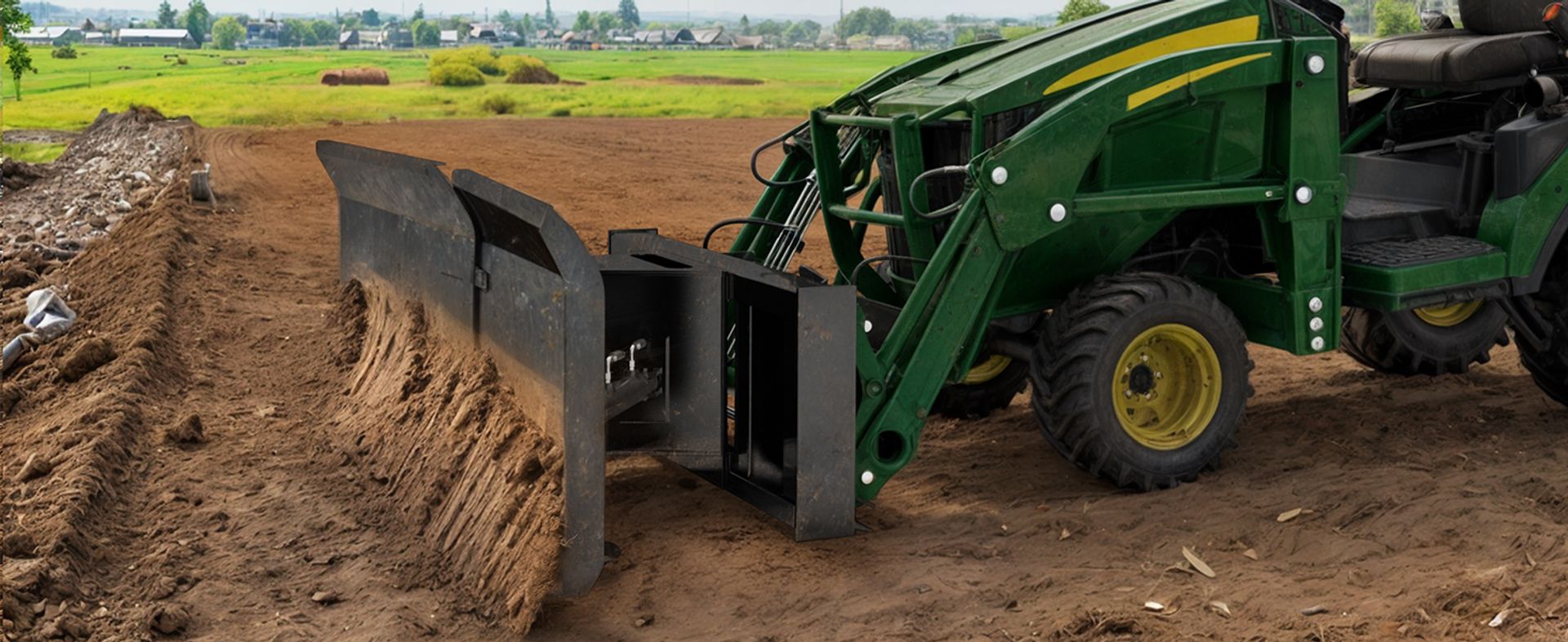 74" Hydraulic Skid Steer Dozer Blade