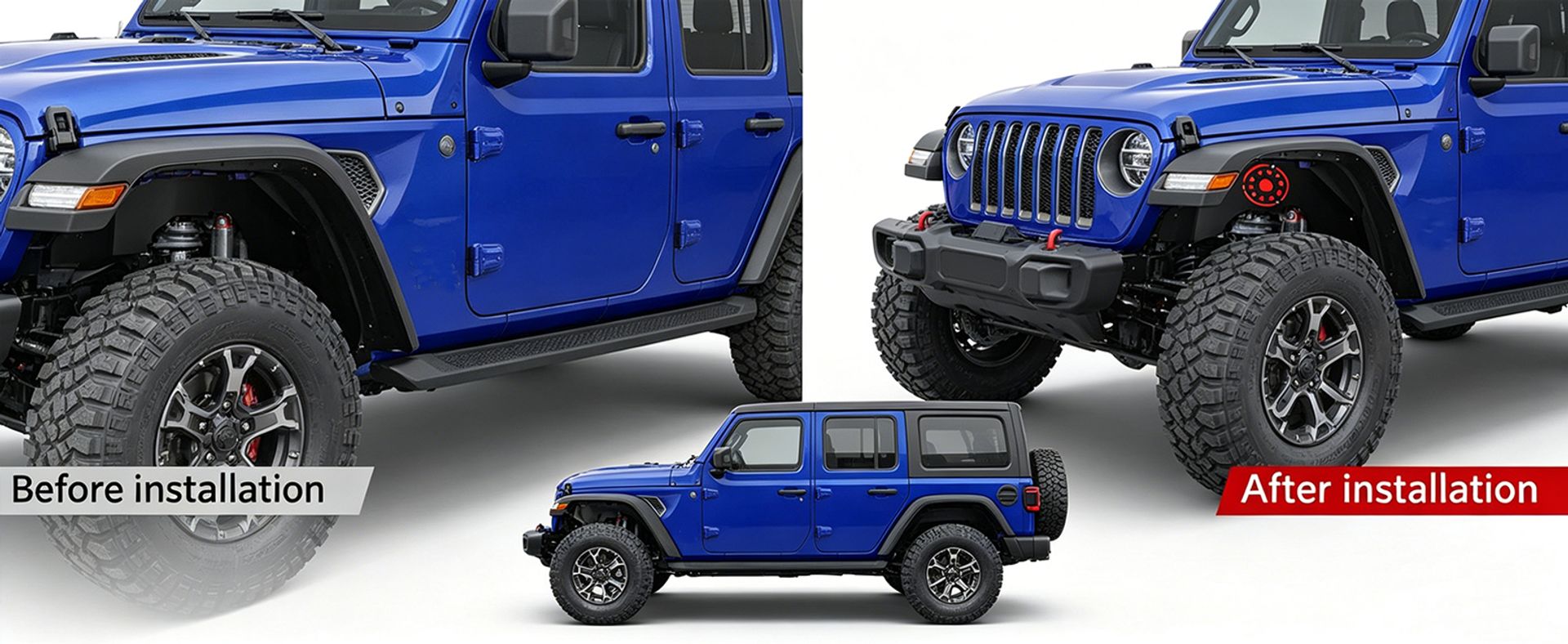 2025 Jeep Wrangler JL & JLU Unlimited 2 & 4 Door Feder Flares