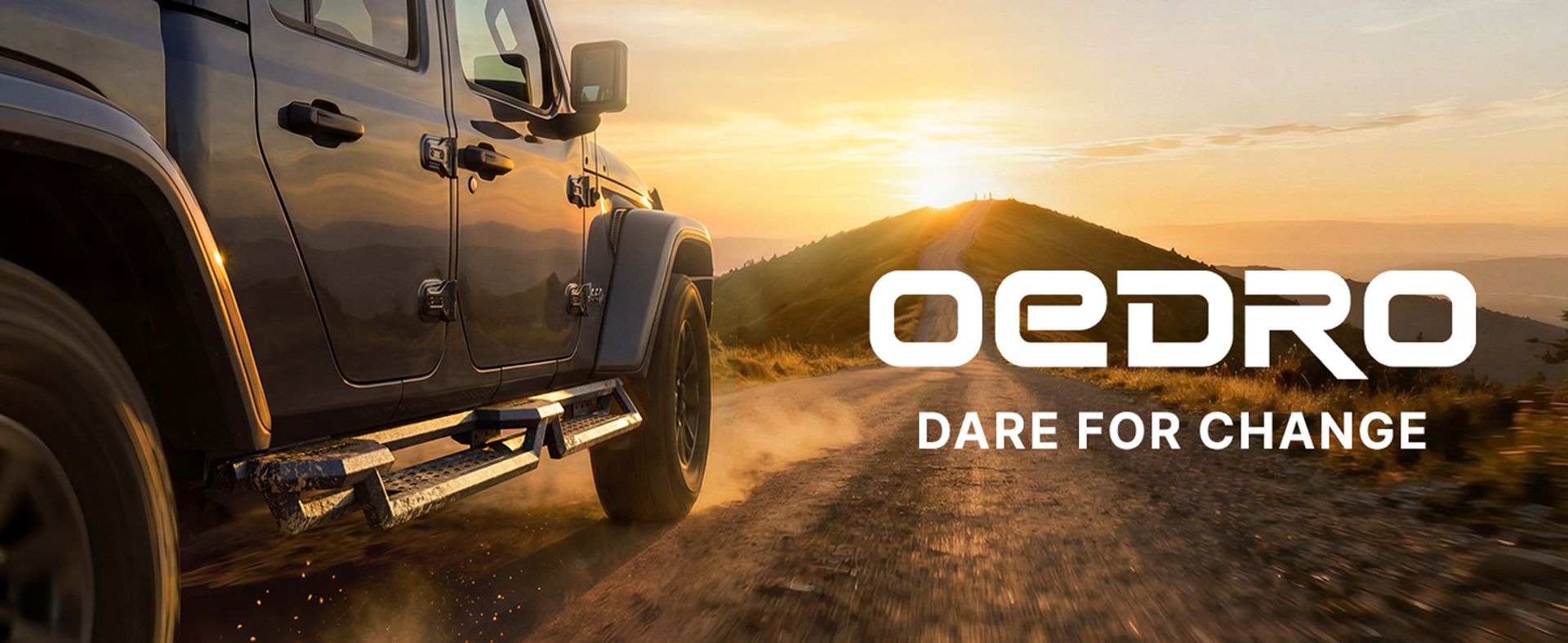 OEDRO Bed Access Running Boards Fits 2018-2026 Jeep Wrangler JL 4 Doors | 6.8" Two Raised Side Steps