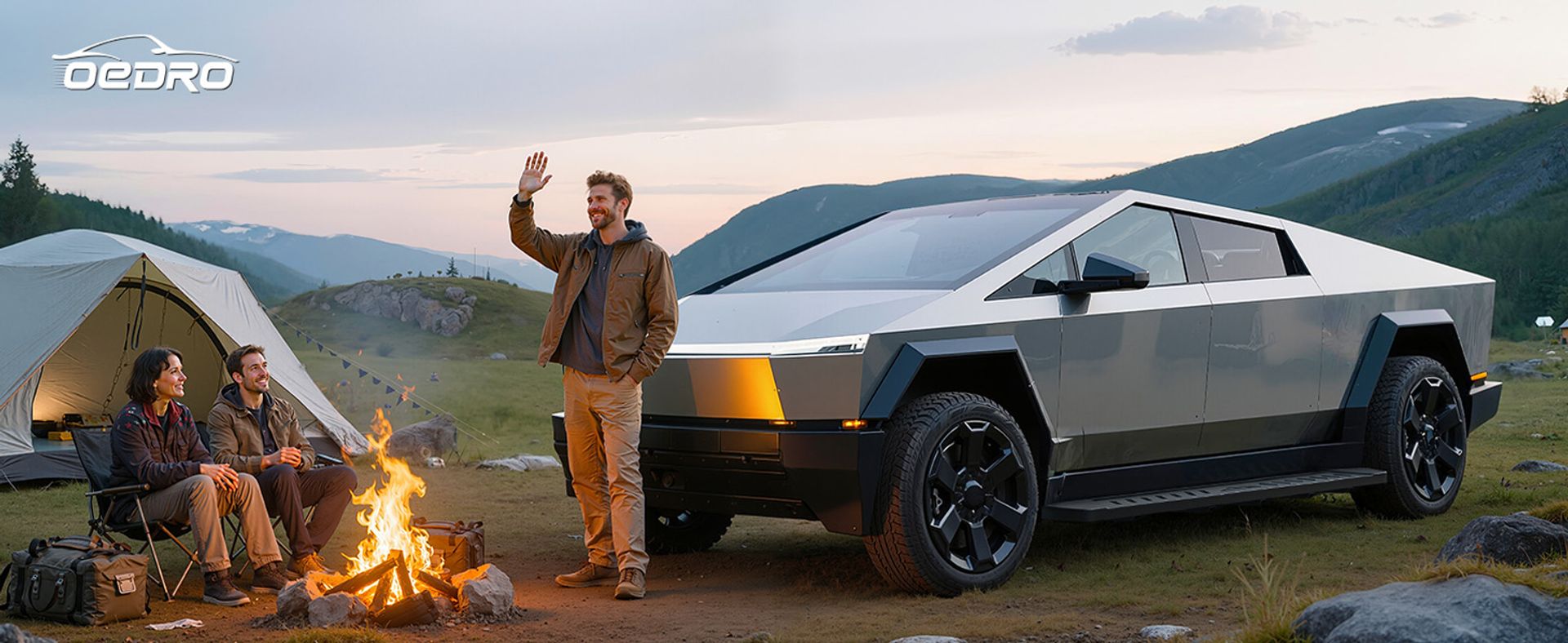 Running Boards: Compatible with Tesla Cybertruck - Textured Black Side Steps Rails for 2024-2026 Tesla Cybertruck