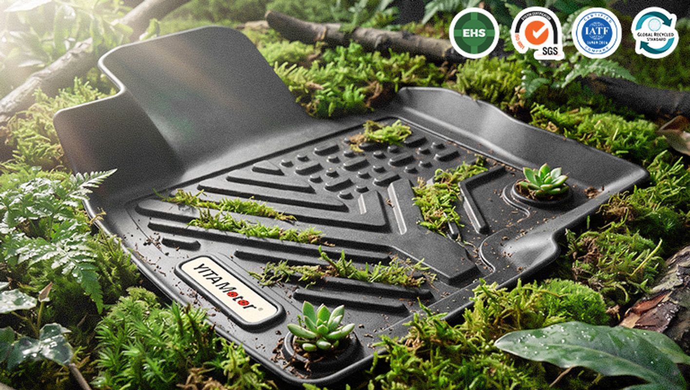 YITAMOTOR TPE car floor mats, non-toxic odorless waterproof floor liners