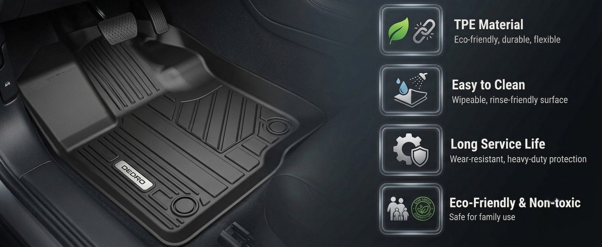 Upgrade your 2025-2026 RAM 1500 Quad Cab with OEDRO custom fit floor mats