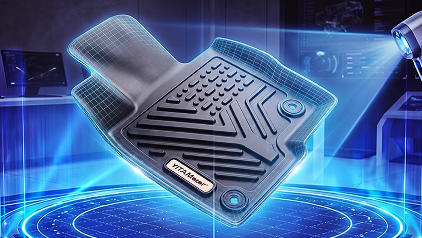YITAMOTOR custom-fit TPE car floor mats, waterproof all-weather floor liners