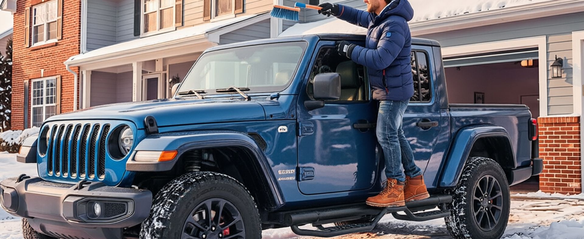 OEDRO Running Boards Compatible with 2020-2026 Jeep Gladiator JT 4-Door 6-Inch Two-Tier Side Steps