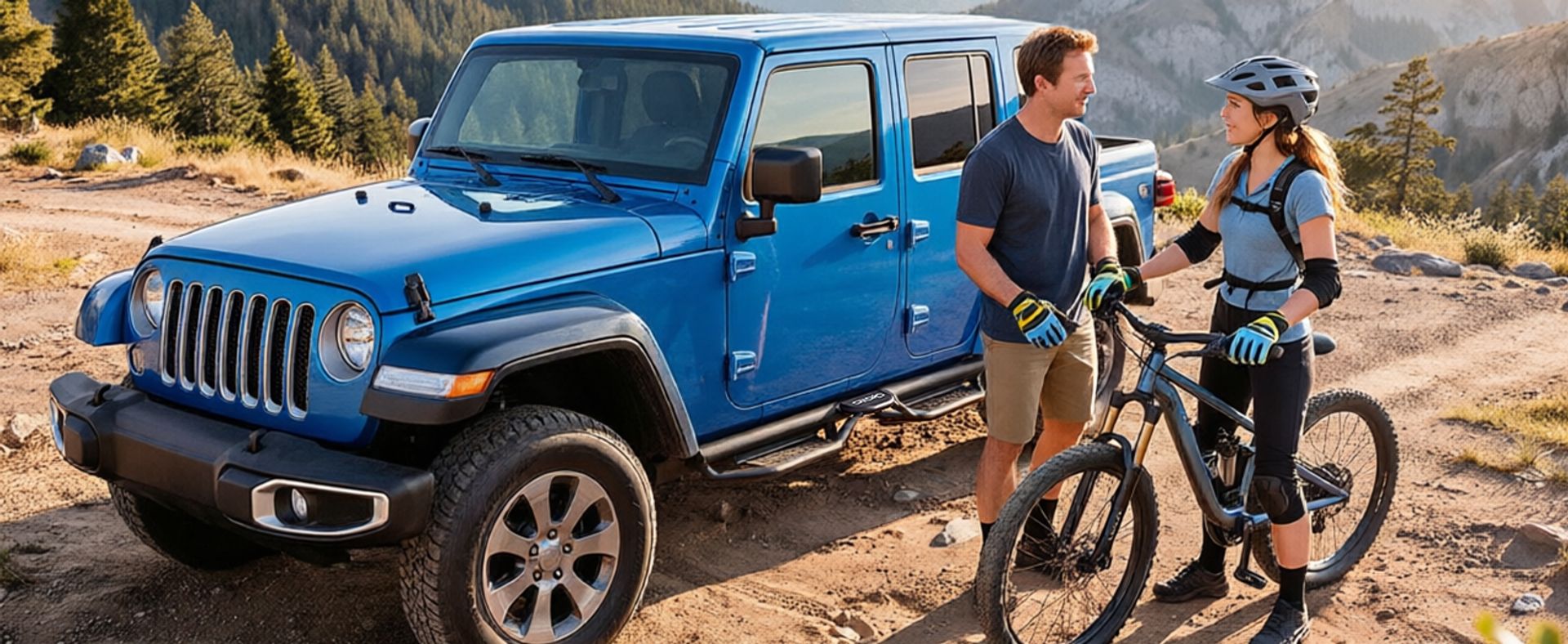 OEDRO Running Boards Compatible with 2020-2026 Jeep Gladiator JT 4-Door 6-Inch Two-Tier Side Steps