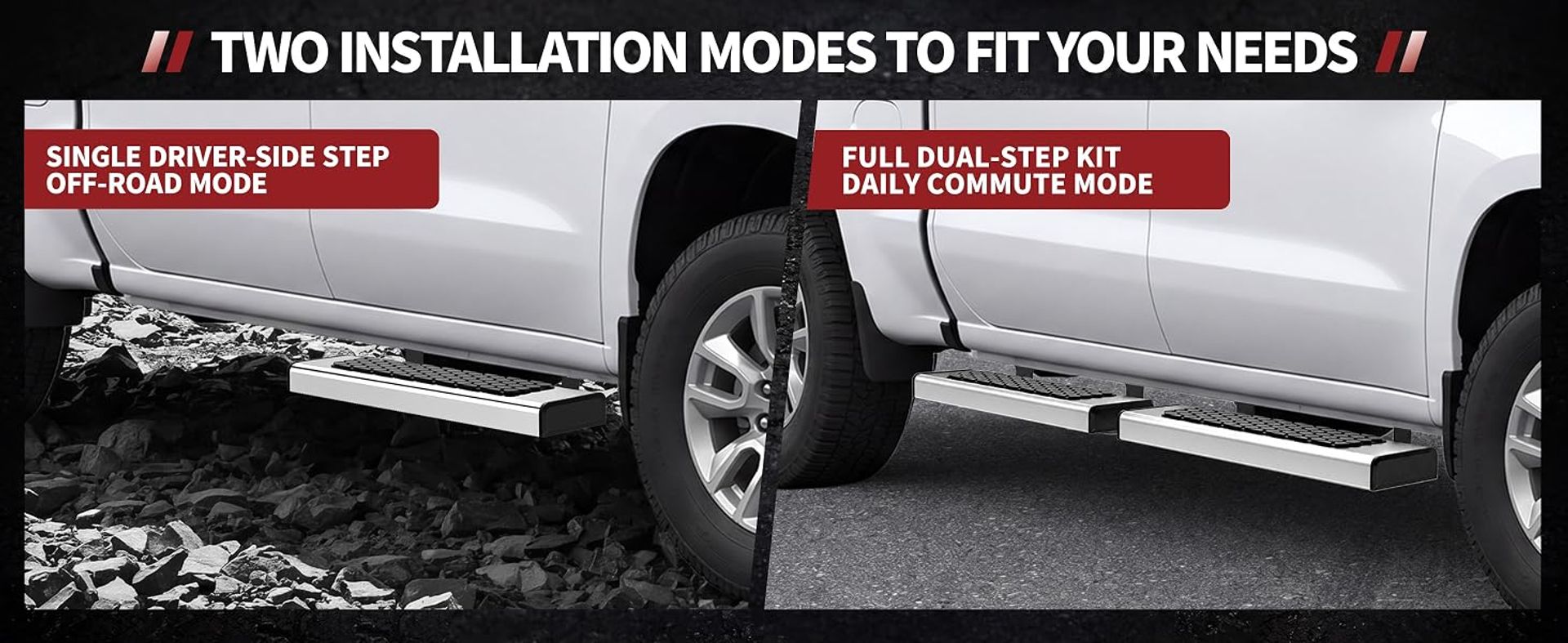 YITAMOTOR full dual-step kit for off-road mode  running boards