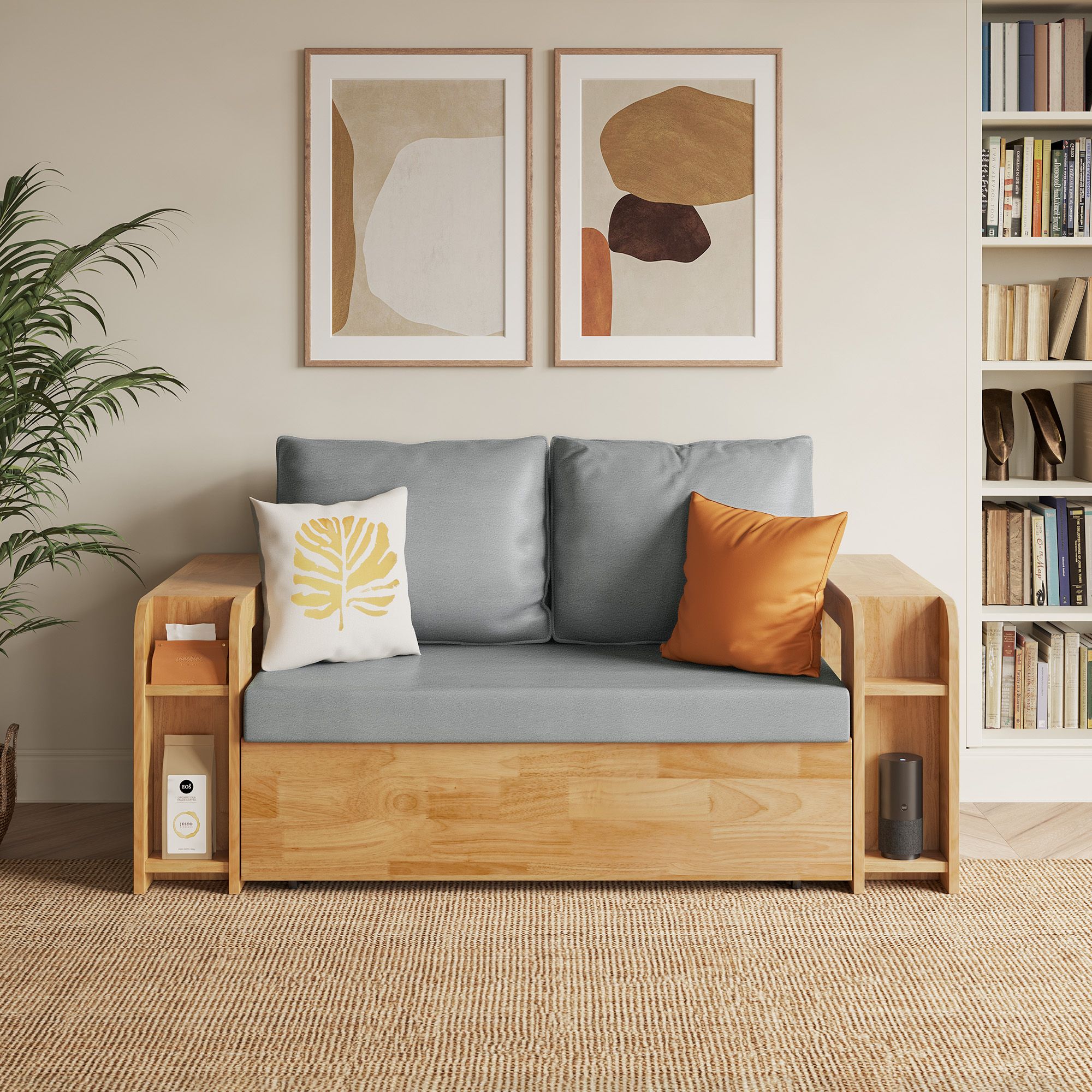 Design Sofa Bed ソファベッド Amazon.com: ZAFLY Modern 3-in-1 Convertible Sofa Bed, 84 Inch Tri