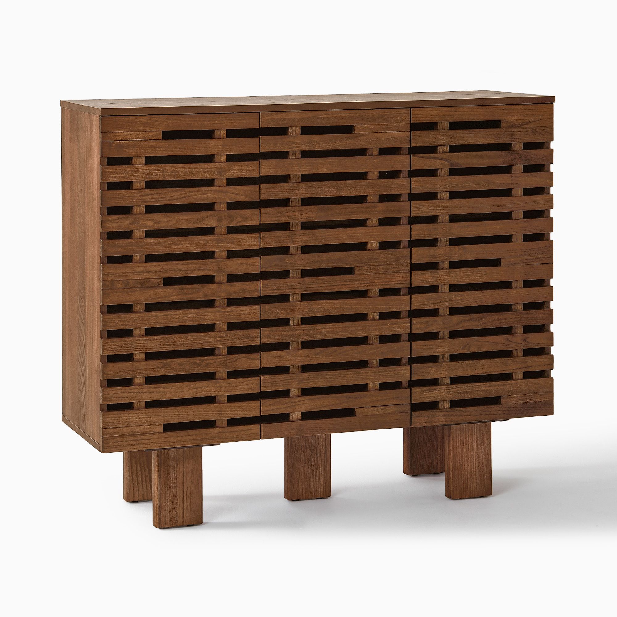 こたつ I.WOOD FACUTORY FUFU&GAGA White Wood 31.5 in. H Accent Cabinet Console Table