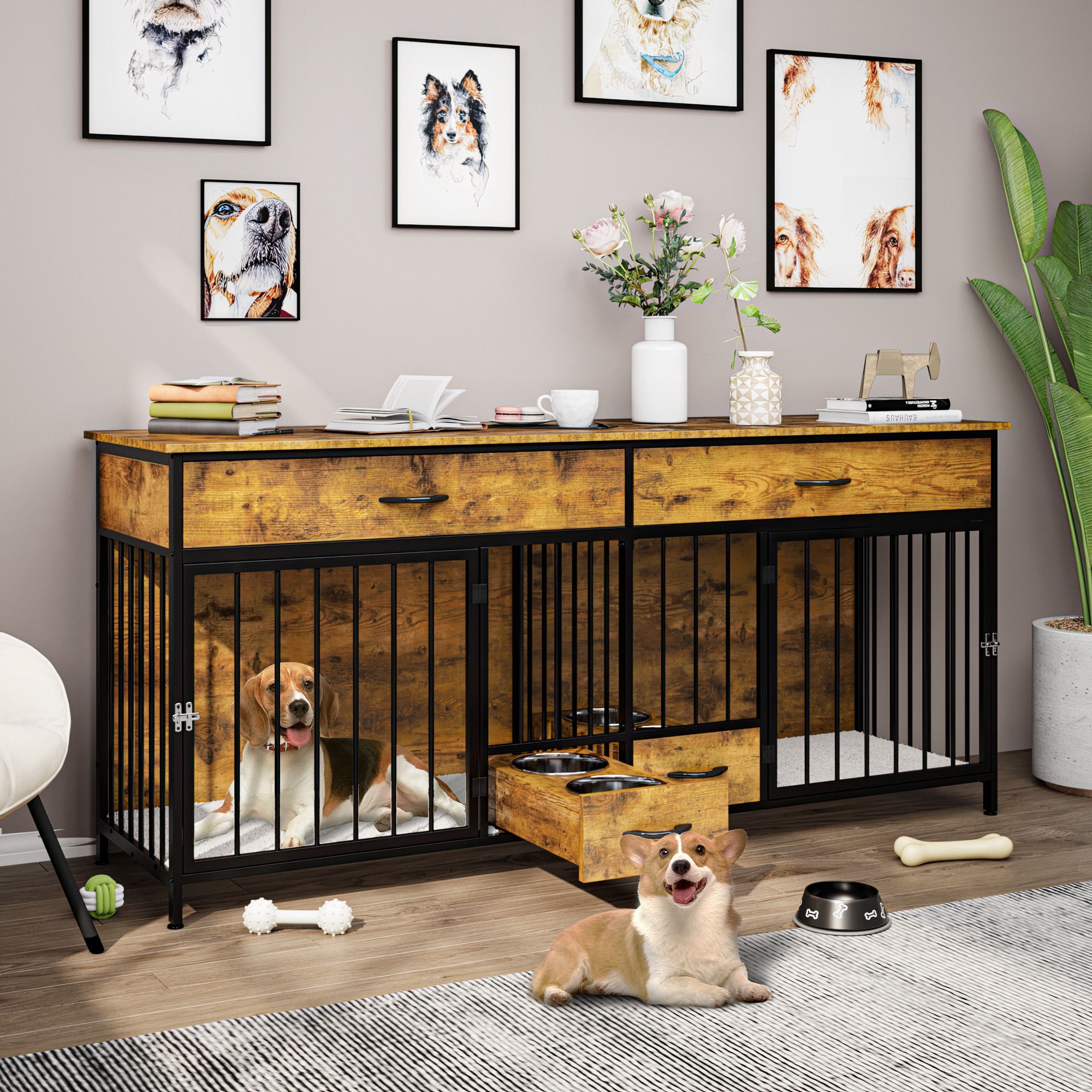 Dog Crates For Medium Dogs YITAHOME 39