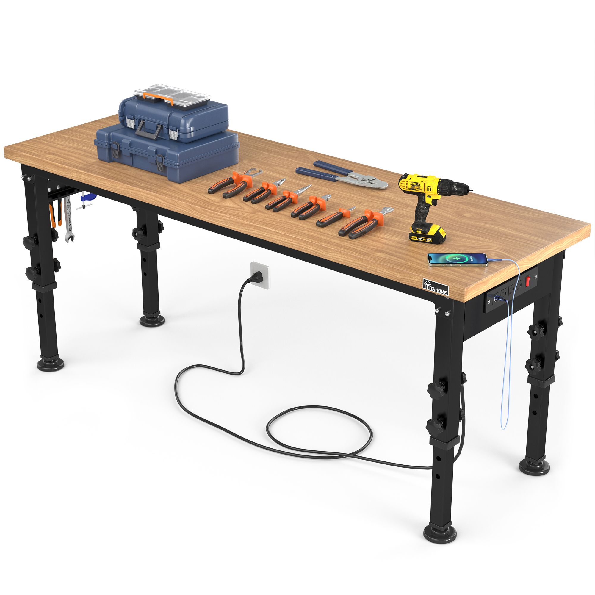wa_11_campDEVISE WORKS BENCH カスタムパーツ NEW DEVISE BENCH 黒肘 | DEVISE WORKS | キャンプ用品
