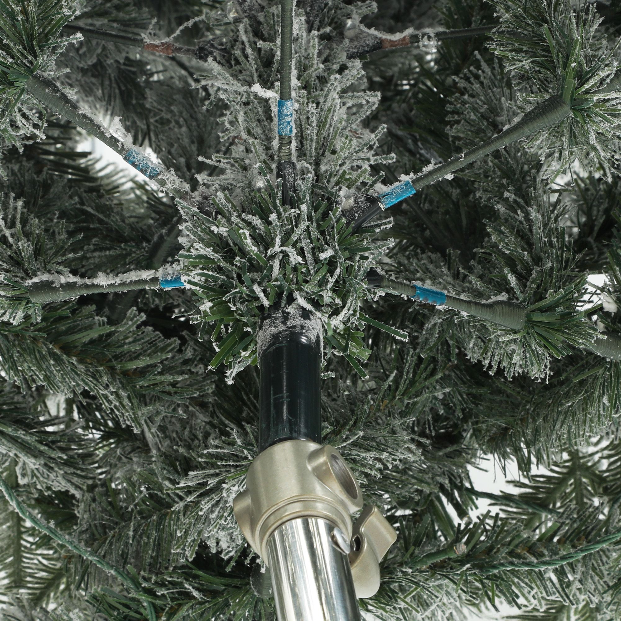 Yitahome | 7 FT Pre-Lit Snow Flocked Christmas Tree with 1687 PE