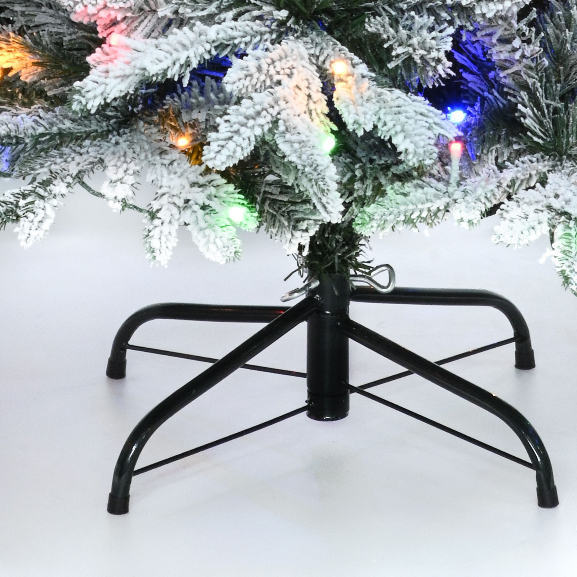 Yitahome | 7 FT Pre-Lit Snow Flocked Christmas Tree with 1687 PE