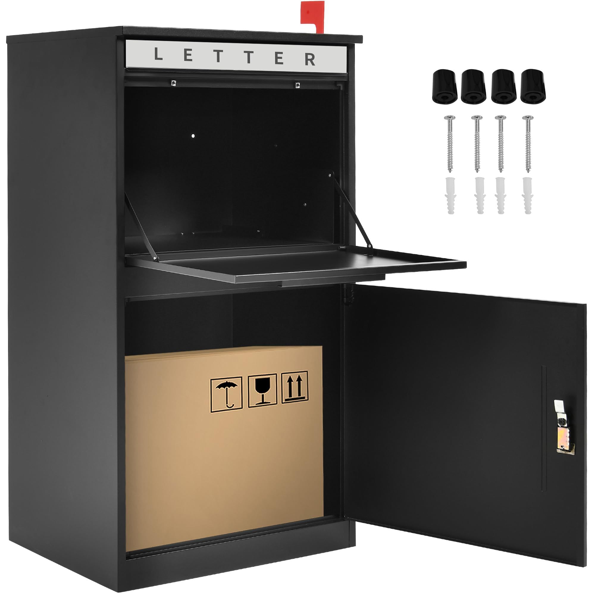 Yitahome | Metal Extra Large Outdoor Package Drop Box with Coded Lock