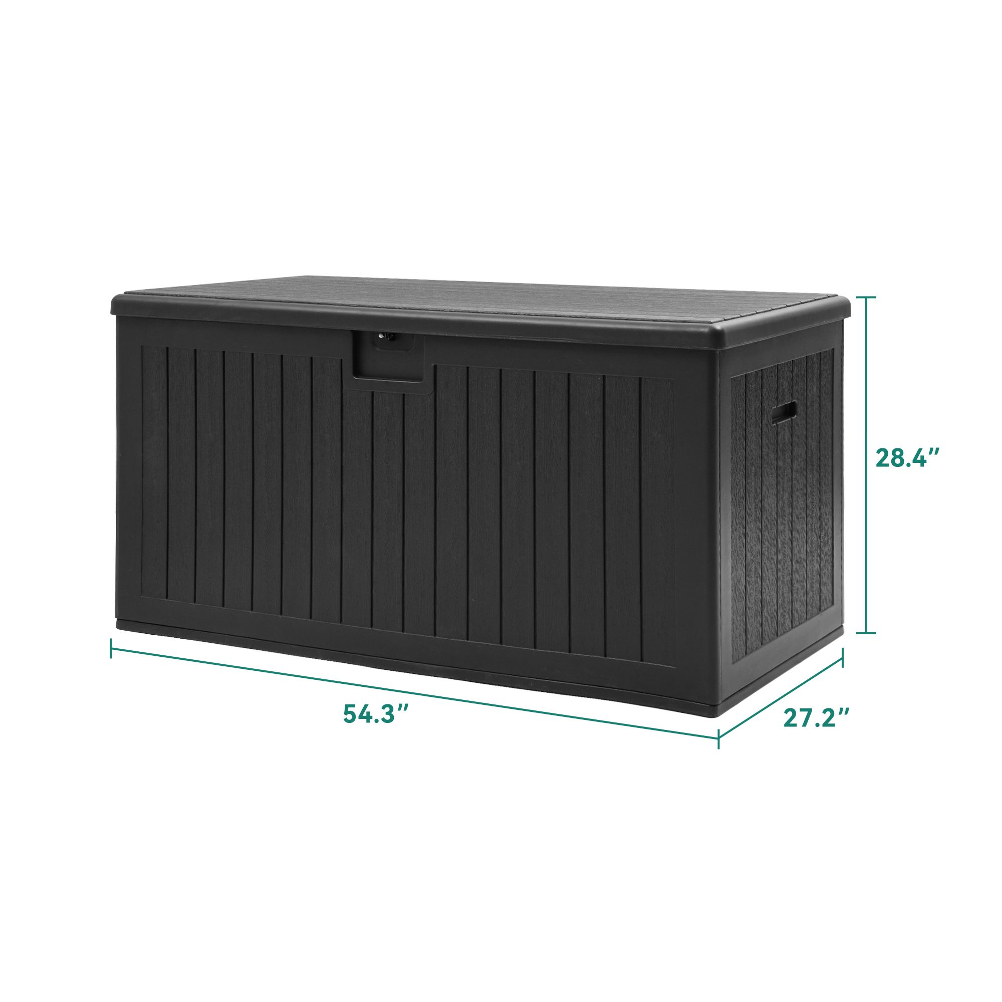 Yitahome | 150 Gallon Black Weather-Resistant Outdoor Resin Deck