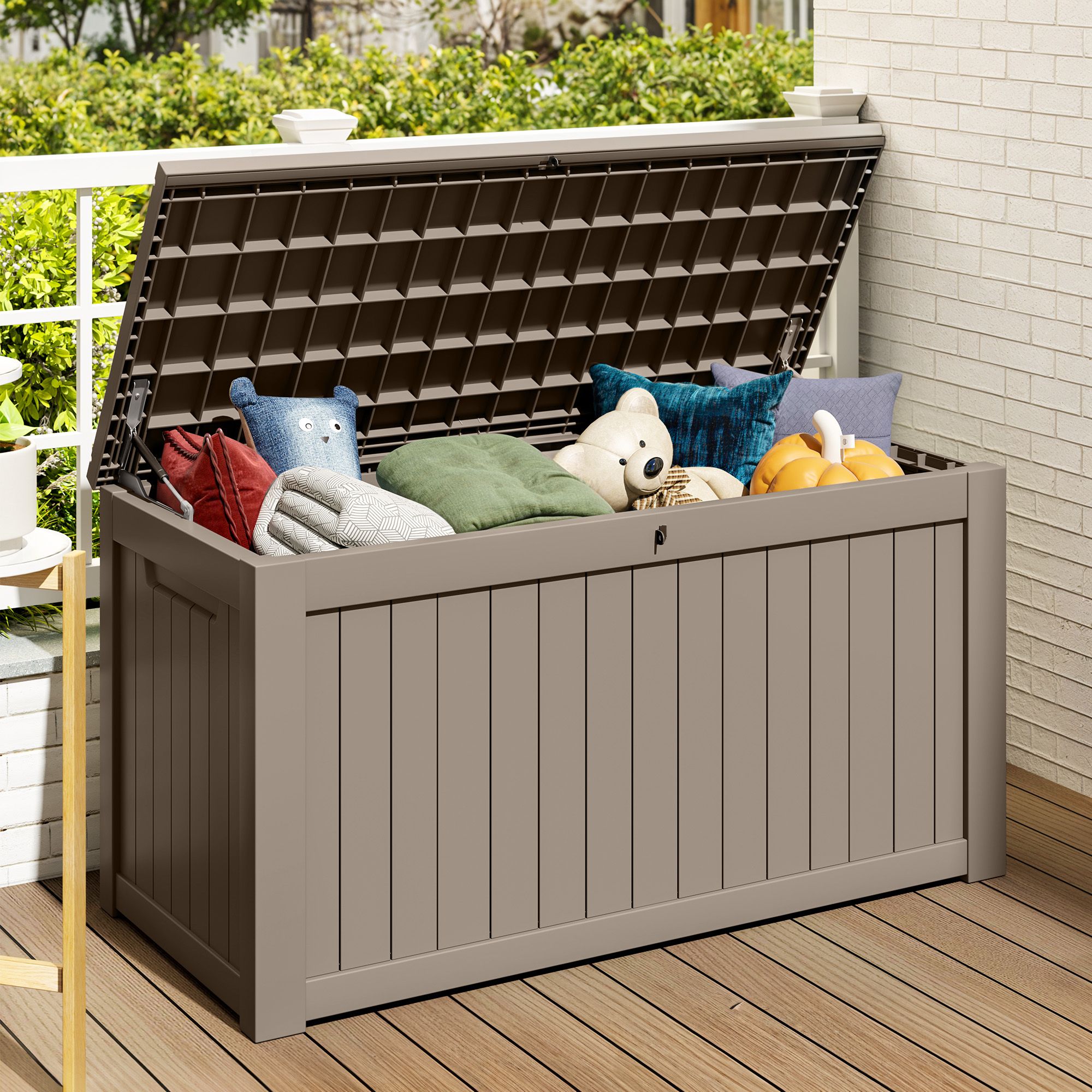 300 Gallon Deck Box YITAHOME XXL 230 Gallon Large Deck Box,Outdoor - Main Image