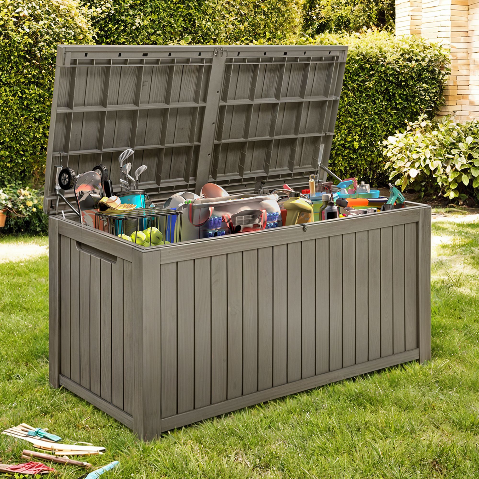 Patio Storage Box NUNU LAB 35 Gallon Outdoor Storage Box, Indoor