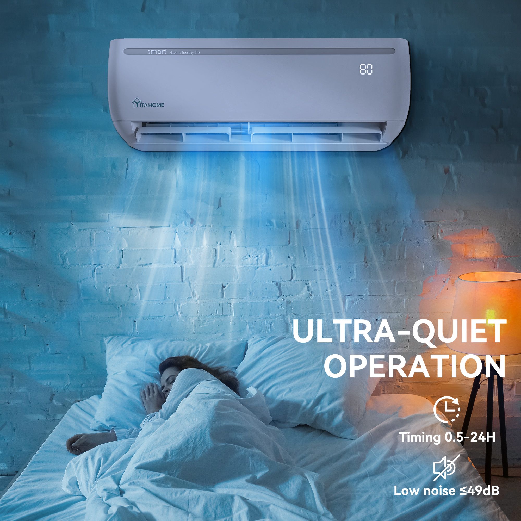 Yitahome | 18000 BTU Mini Split Air Conditioner 19 SEER2 220V HVAC