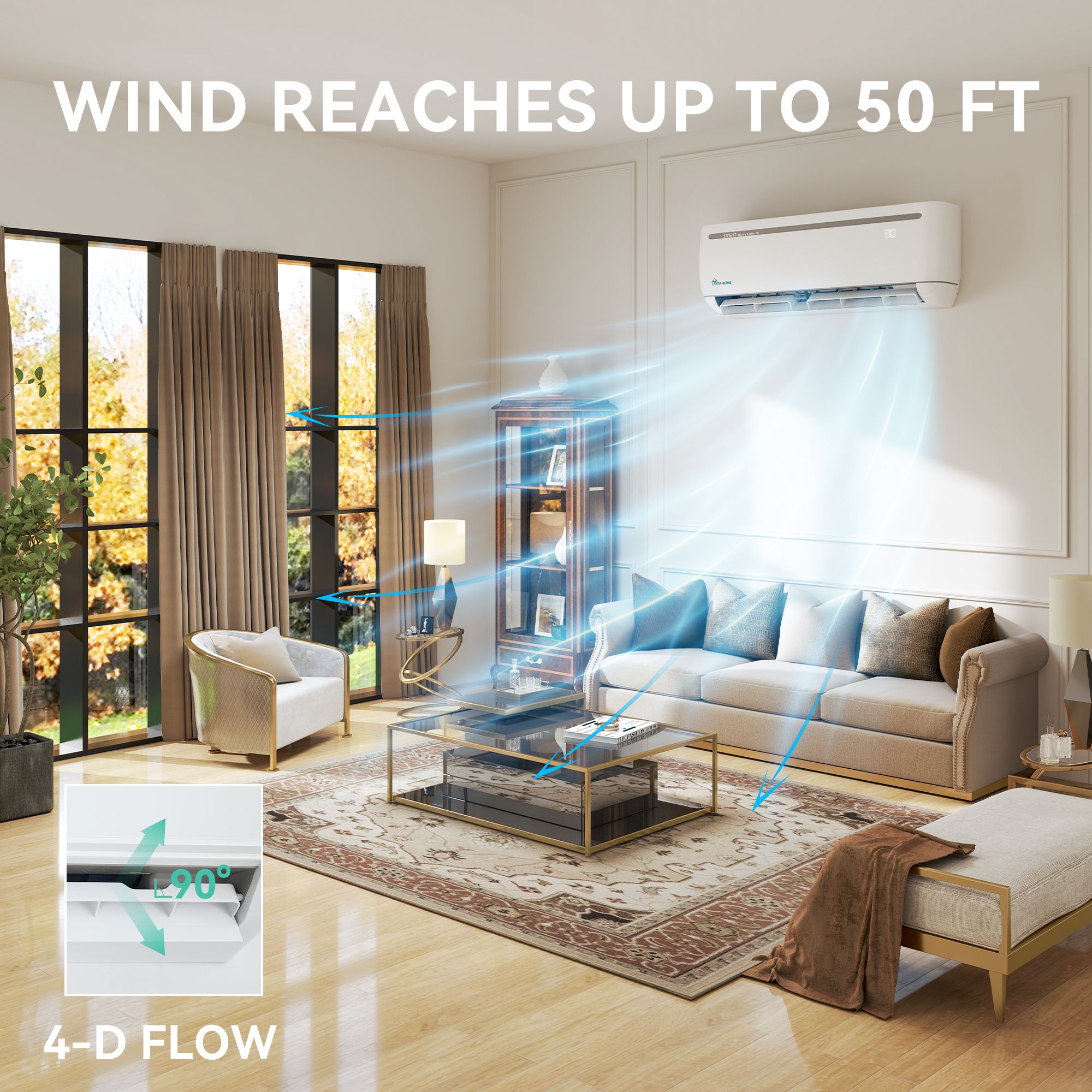 miniエアコン Yitahome | 12000 BTU Air Conditioner 20 SEER2 Mini Split Aircon, 110V