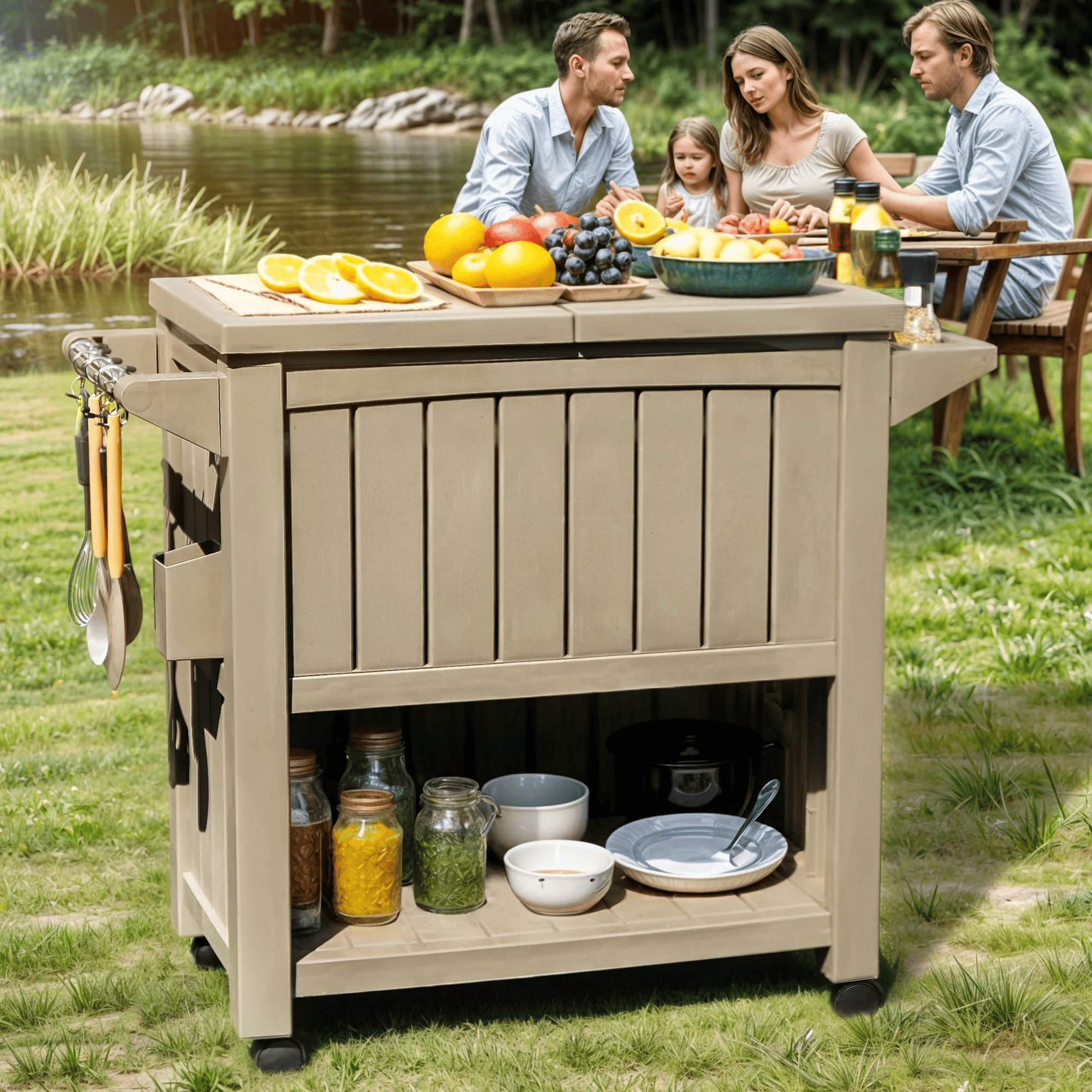 thumbnail image 2 of SPORFIT 45 QT Cooler With Wheels, Portable Large Rolling 2 of 9