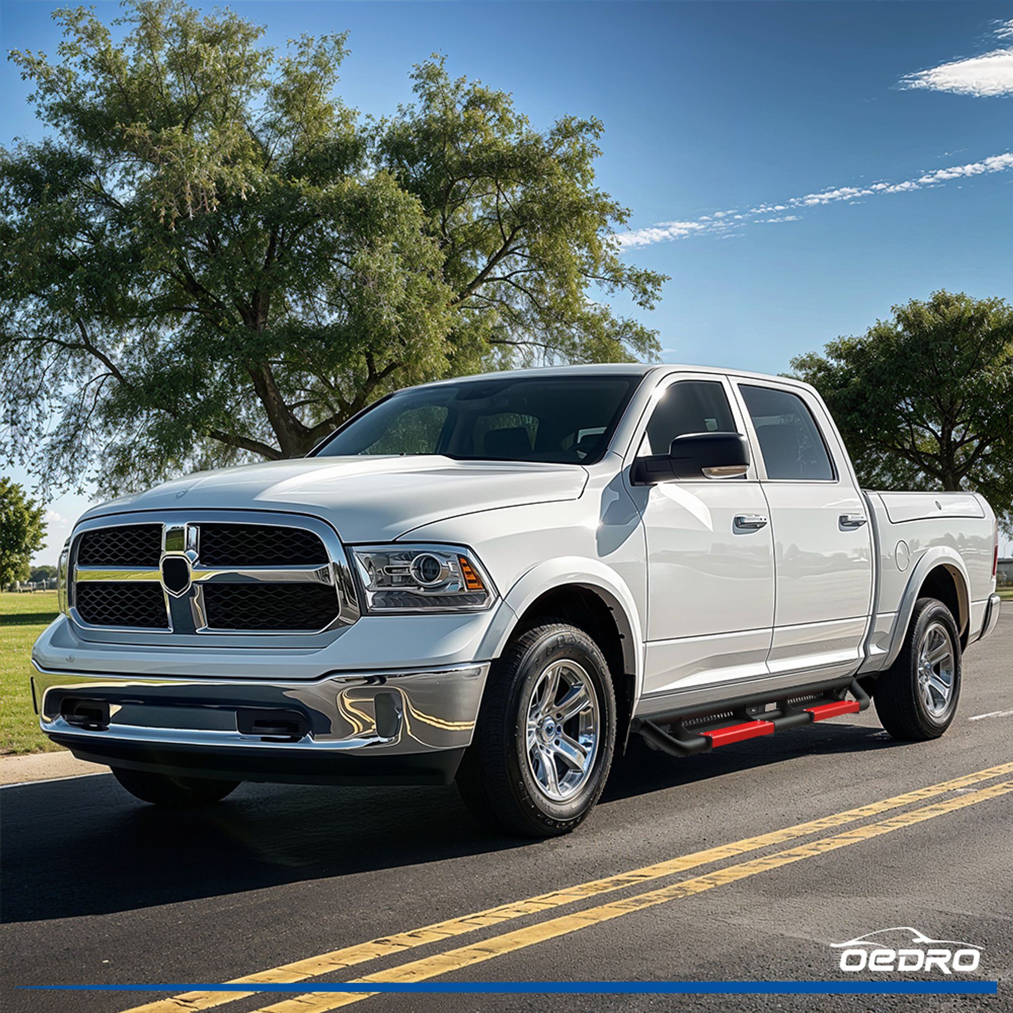 Tyger Auto Running Boards For Dodge Ram – 3.5" Oval Step Rails For 1500/2500/3500 Crew Cab - View #9